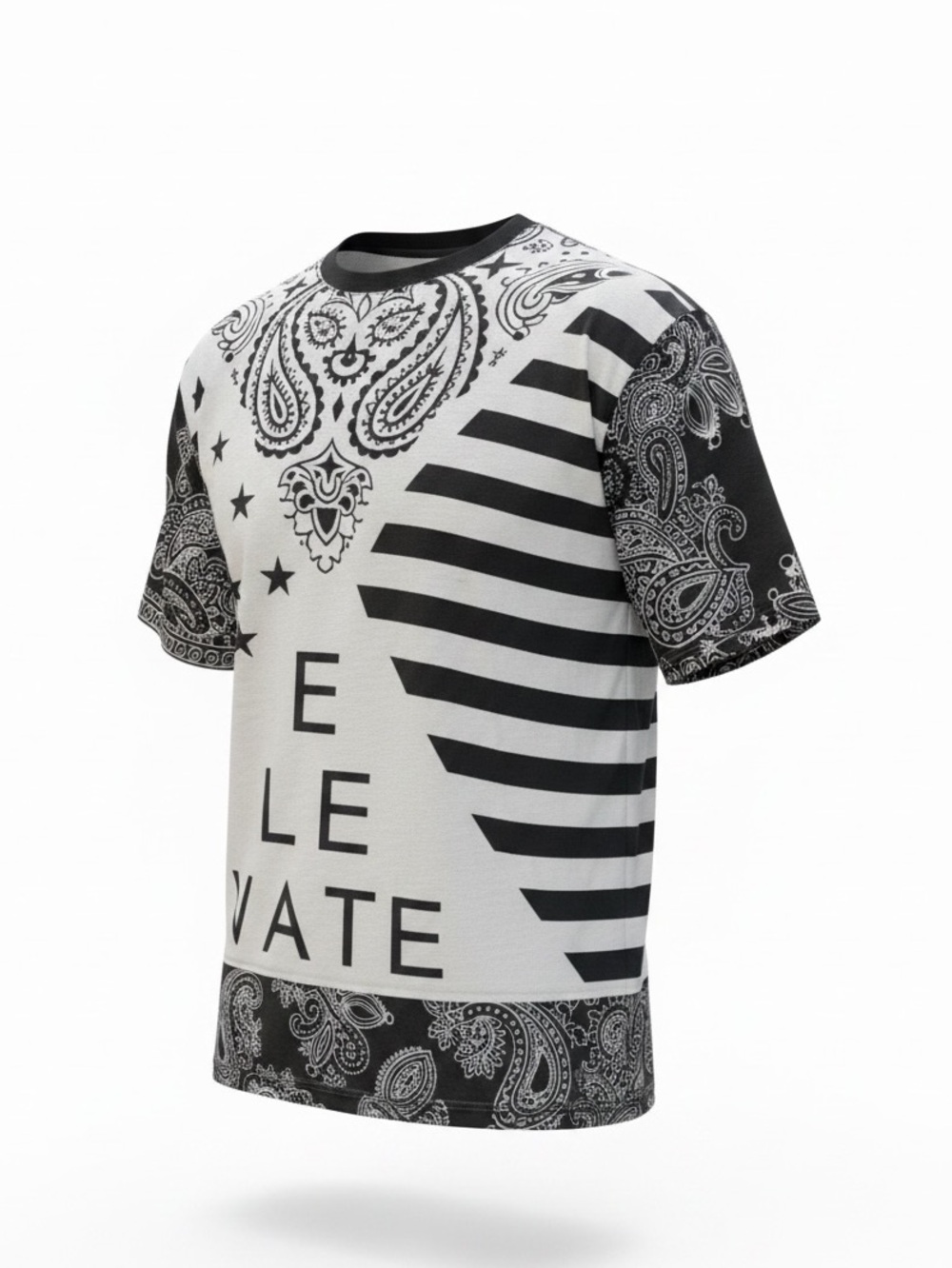 Track 23 NWOT Elevate Black & Gray Graphic Short Sleeve Tee